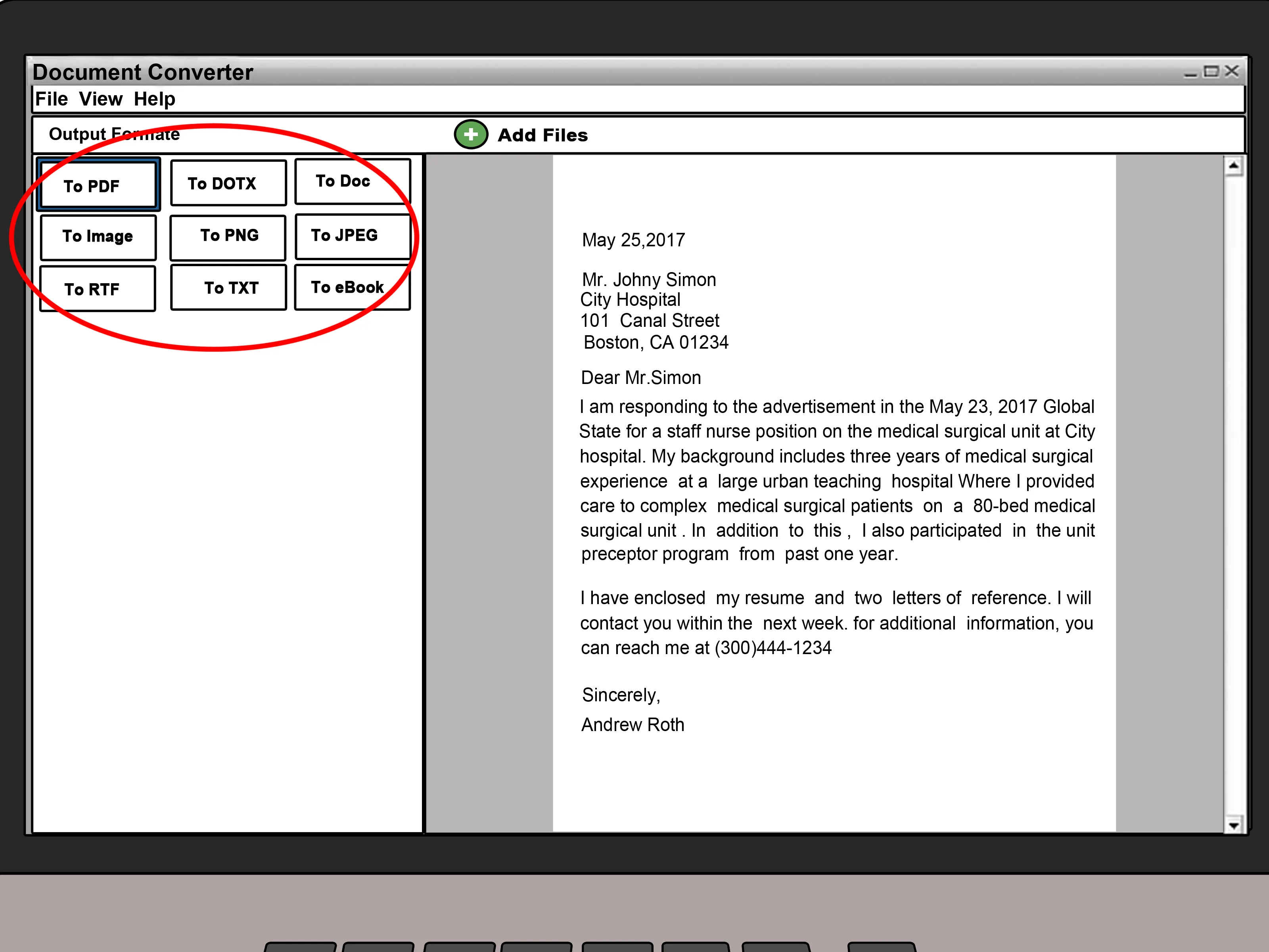 38711 professional cover letter format