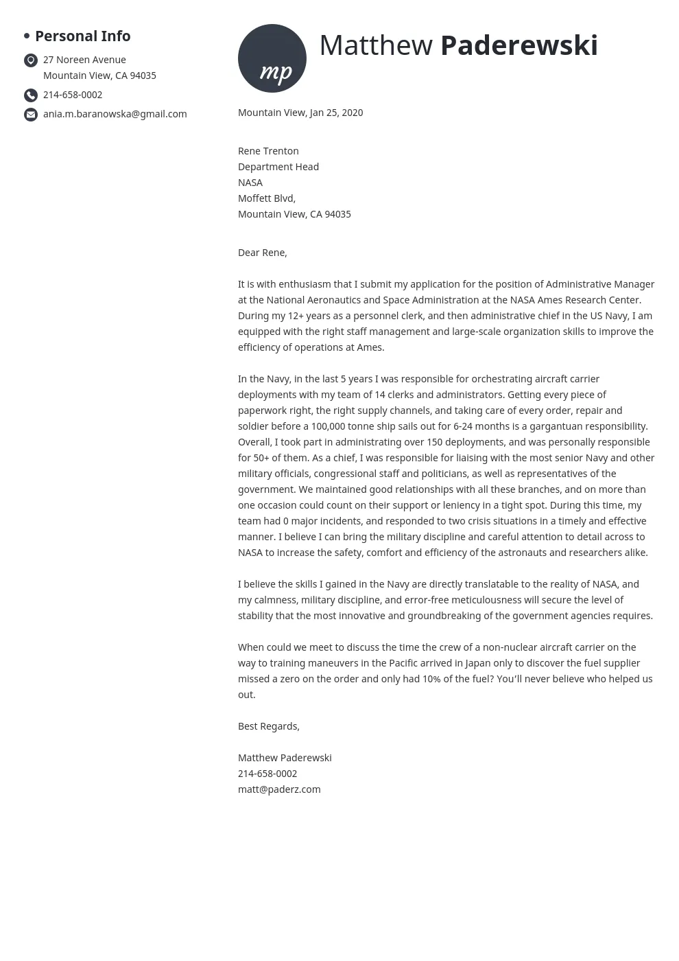 38725 federal job cover letter research