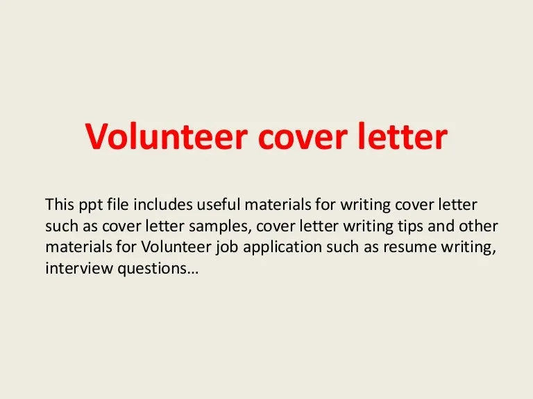 38753 volunteer cover letter skills