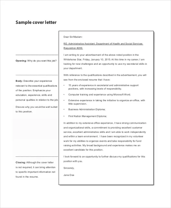 38755 proofreading cover letter