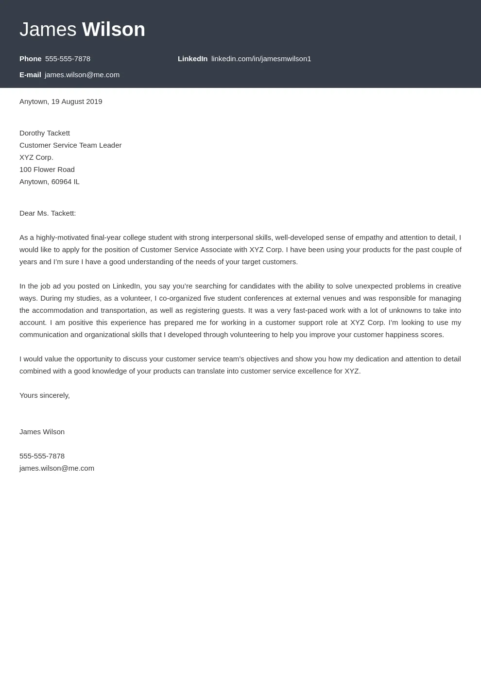 38776 cover letter importance