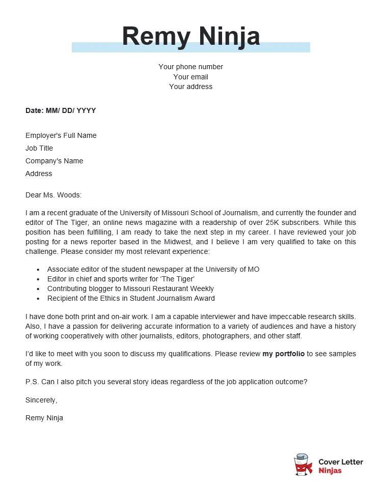 38799 cover letter formatting