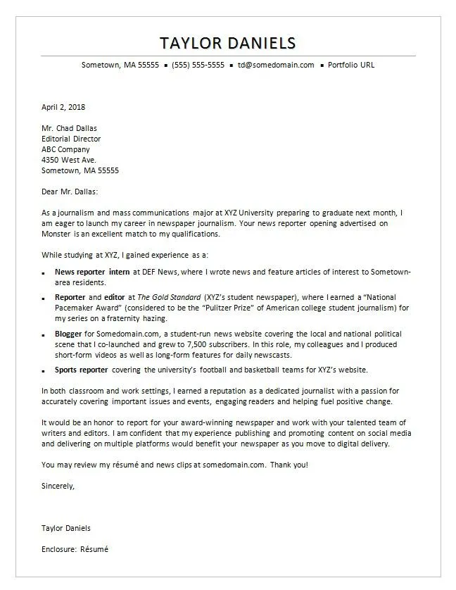 38799 highlighting experience cover letter