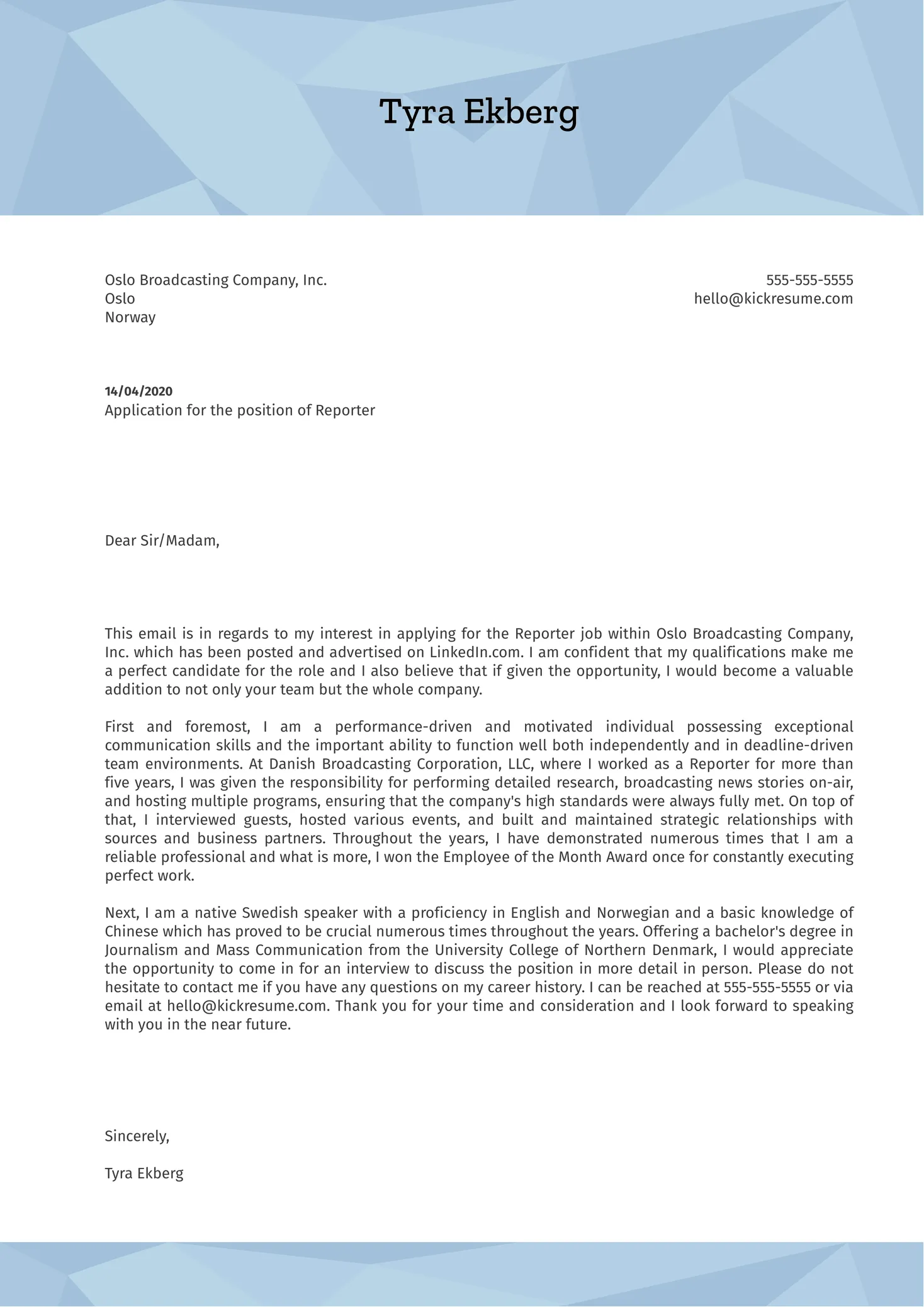 38799 journalist skills achievements