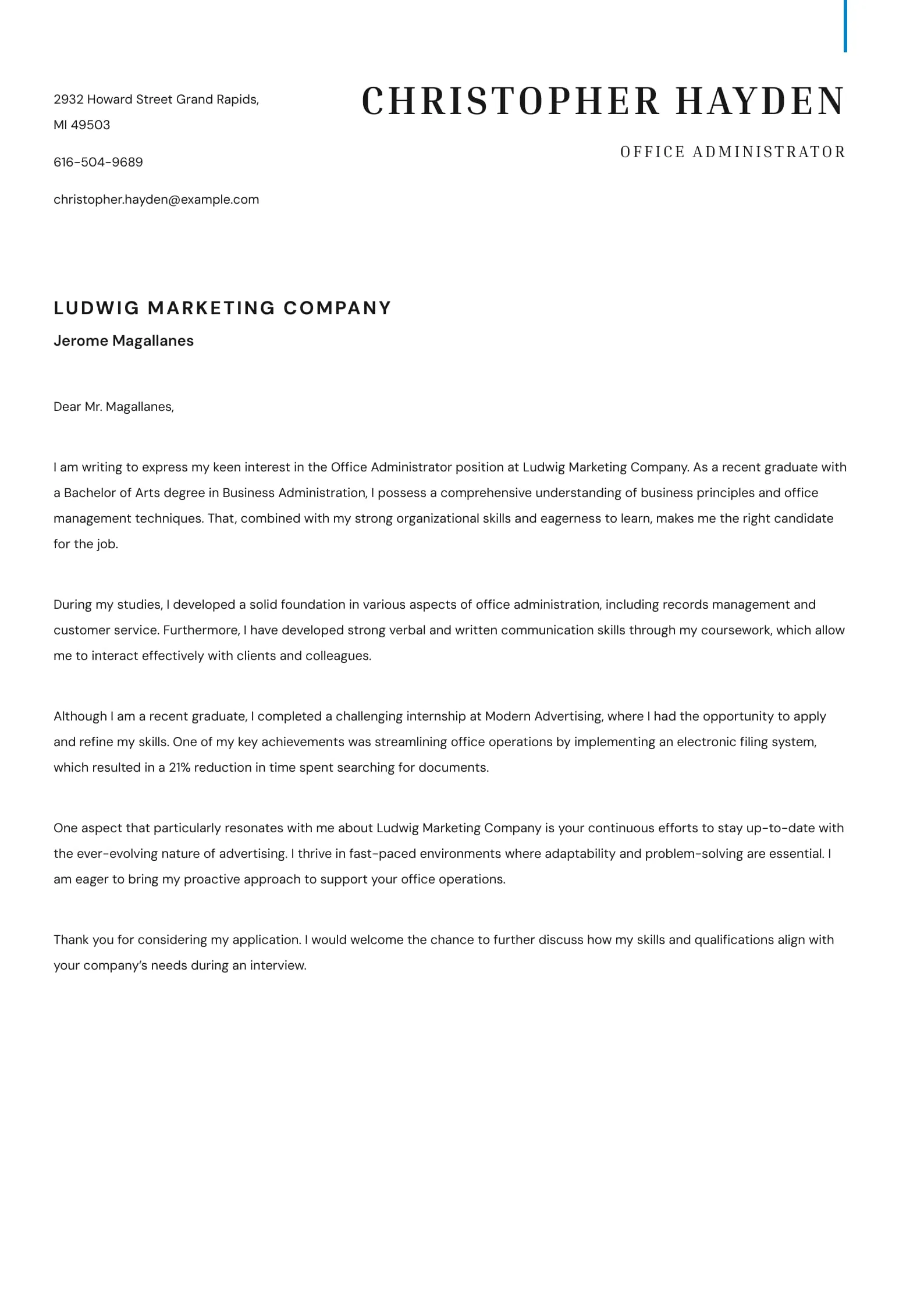 38824 proofreading cover letter