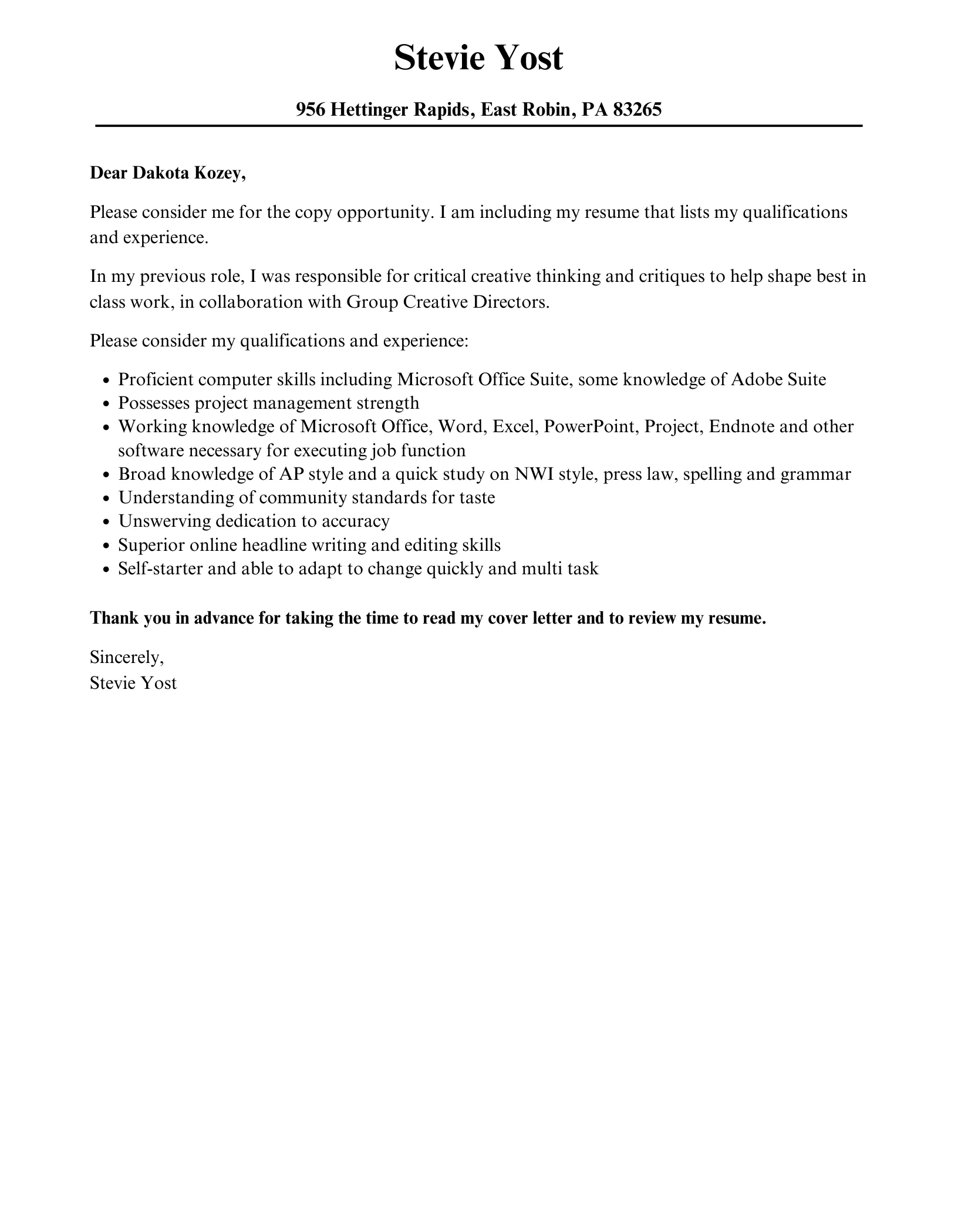 38833 copywriting portfolio