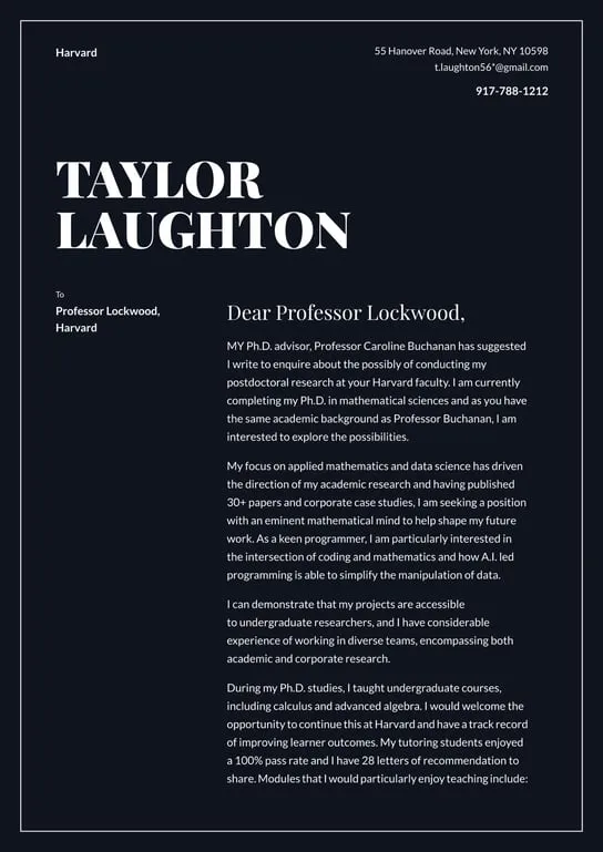 38843 harvard cover letter tailoring