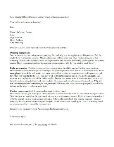 38848 cover letter components