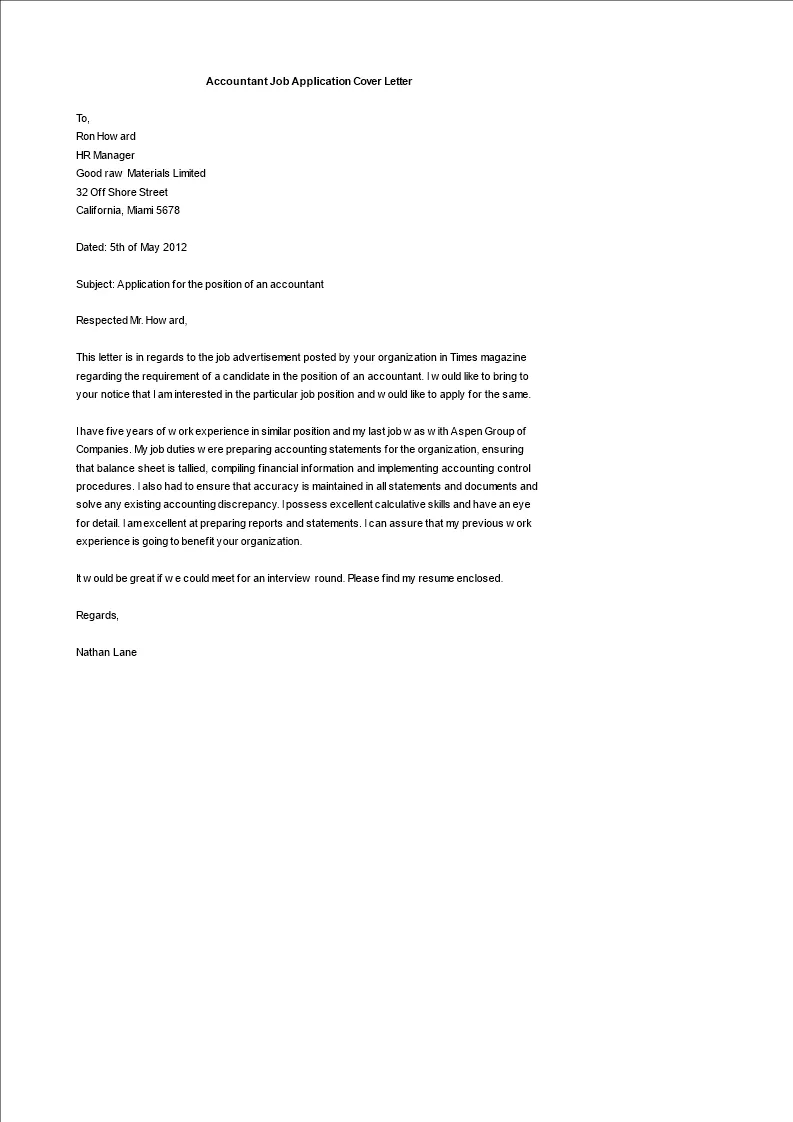 38924 accounting cover letter samples