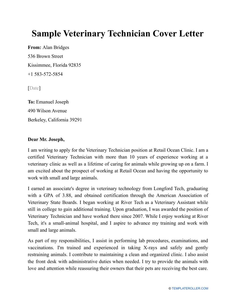 38950 vet assistant templates