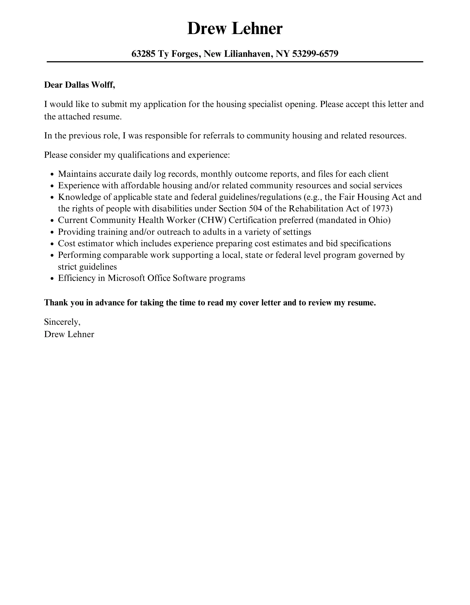43788 proofreading cover letter