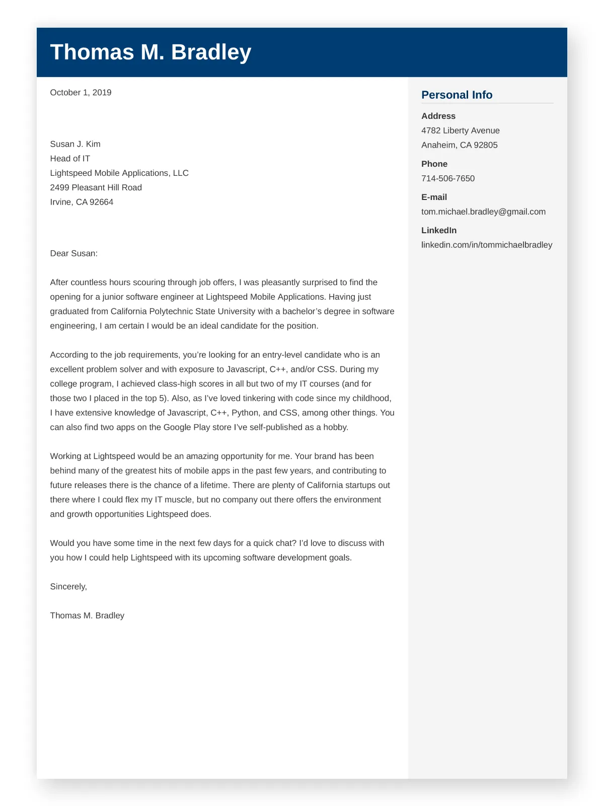 43795 cover letter closing