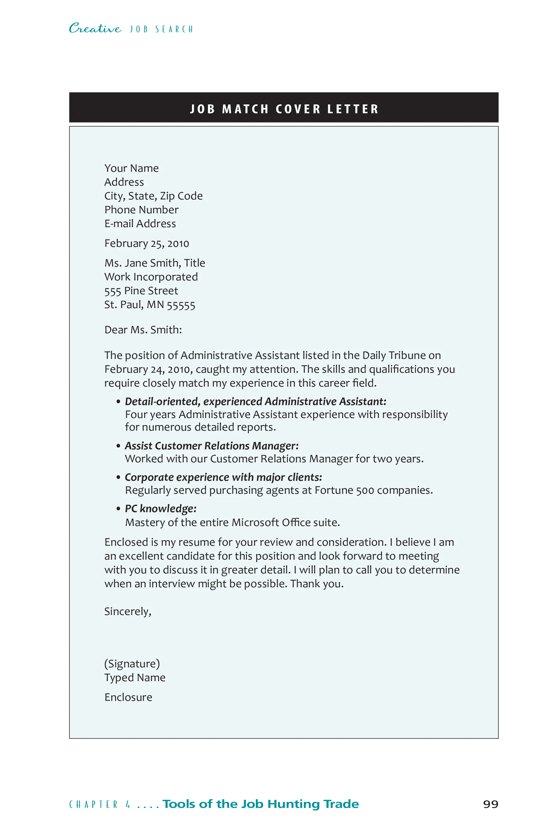 43800 action verbs cover letter