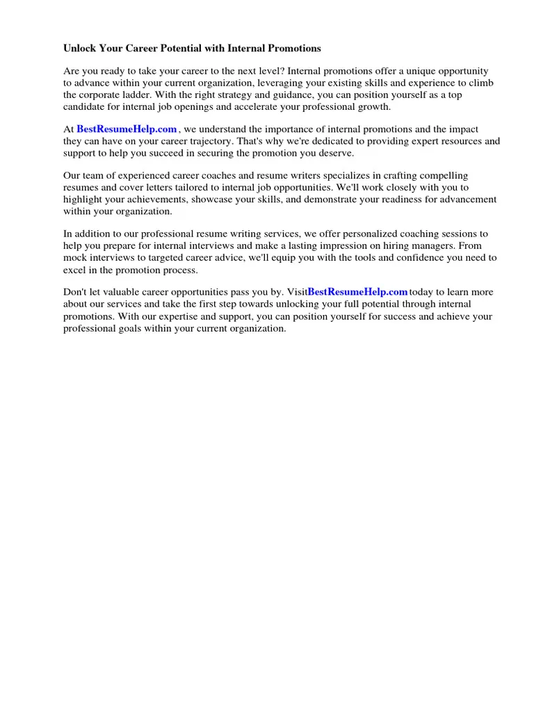 43810 promotion cover letter writing