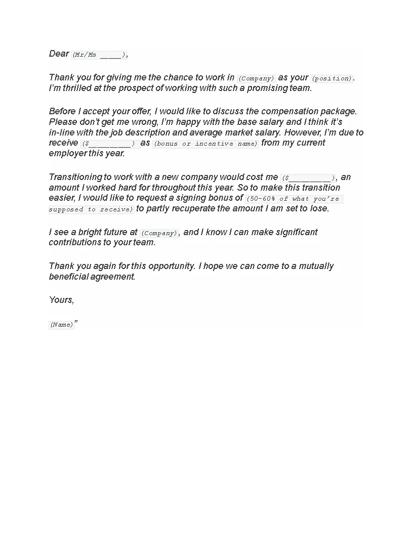 43826 formatting cover letter