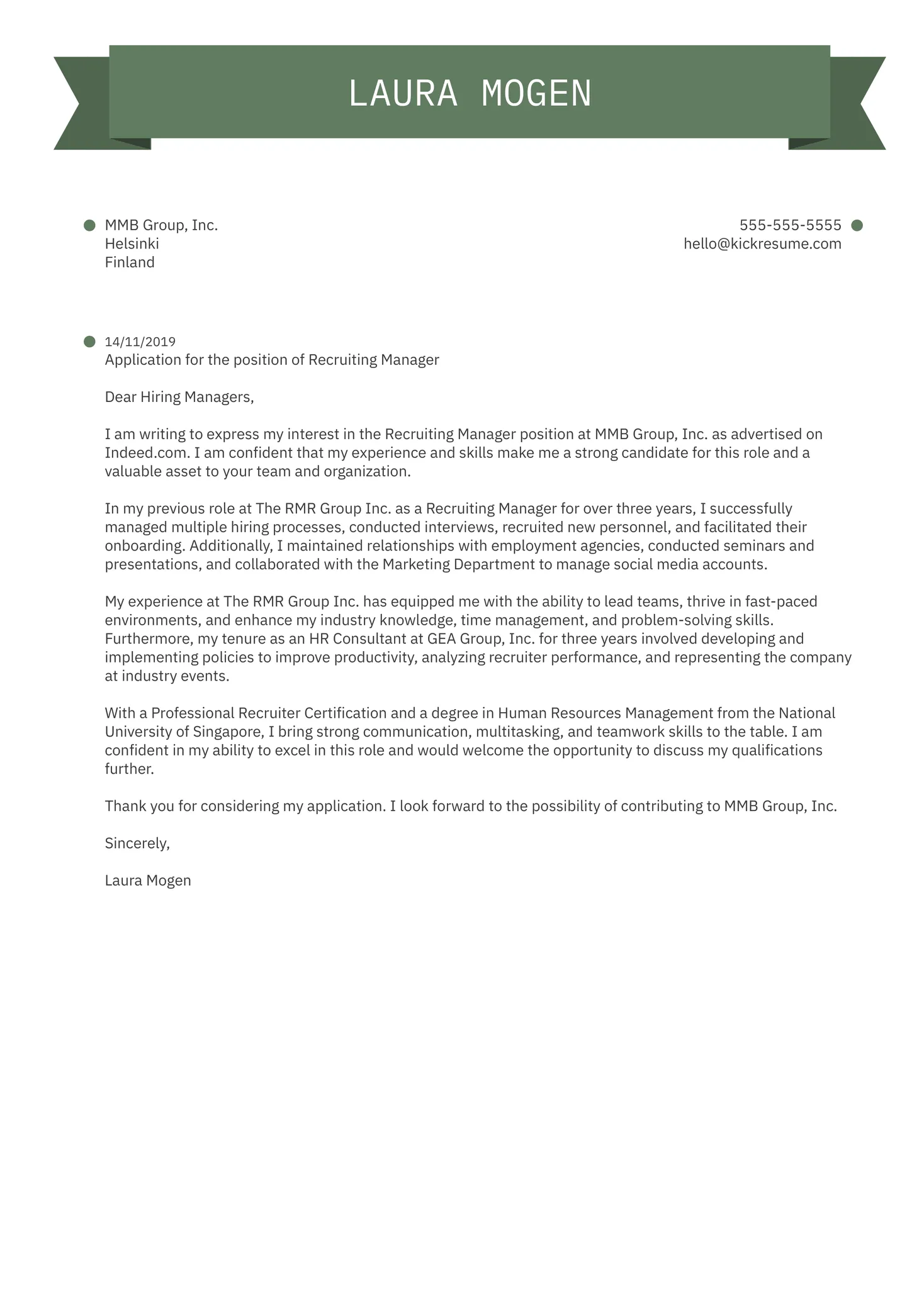 43827 strategic planning cover letter