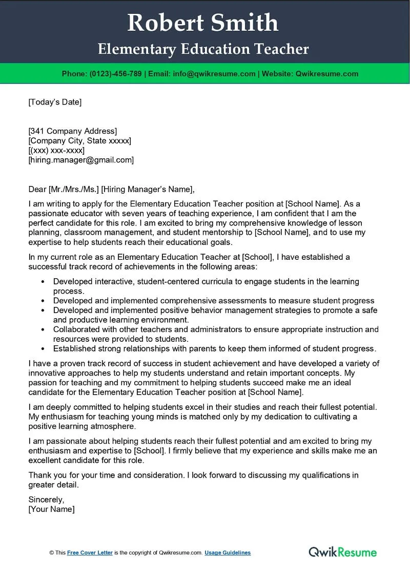 43859 elementary teacher resume review