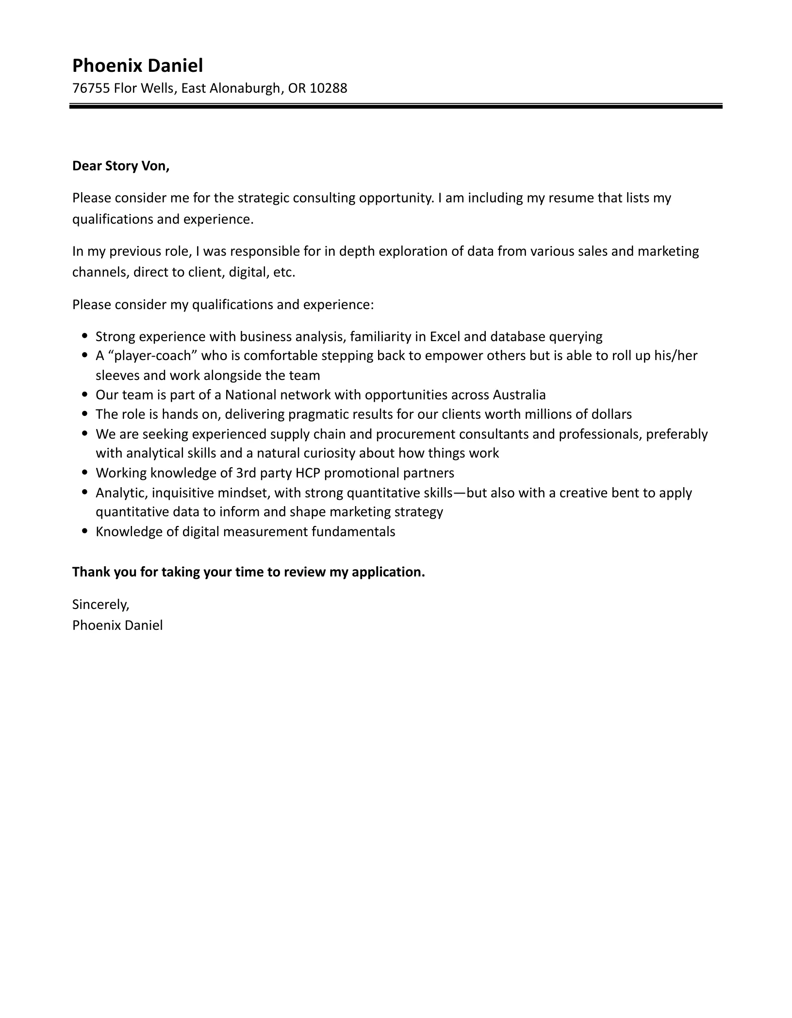 43886 consulting cover letter role understanding