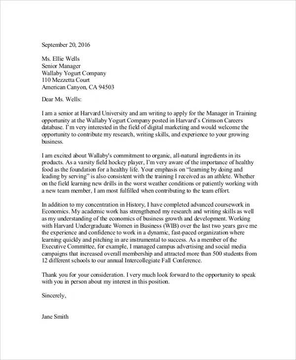 43895 cover letter formatting